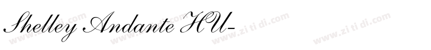 Shelley Andante HU字体转换